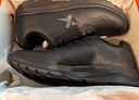 特步运动鞋男鞋跑步鞋冬季加绒皮面防水轻便减震休闲慢跑鞋棉鞋黑色 实拍图