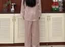 丝界真丝睡衣女100%桑蚕丝简约纯色舒适情侣休闲家居服丝绸套装礼物 实拍图