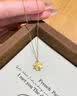 中国黄金（CHINA GOLD）黄金四叶草项链女款足金幸运草吊坠锁骨情人节生日礼物送女友老婆 四叶草吊坠【赠银镀金链】约0.85g 实拍图