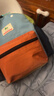 SHUKIKU儿童书包幼儿园一年级书包小学生背包男女生户外旅游双肩包橙红M 实拍图