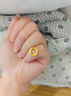 中国黄金（CHINA GOLD）莫比乌斯环黄金吊坠女足金锁骨项链爱无止境情人节礼物送女友老婆 【今/次日达】莫比乌斯吊坠+S925链 约0.3g 实拍图