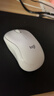 罗技（Logitech）M221 轻音鼠标 无线鼠标 办公鼠标 对称鼠标 带无线微型接收器 米白色 实拍图