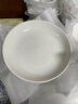 洁雅杰陶瓷盘家用白瓷盘子8.5英寸中式方形深盘菜盘汤盘微波炉可用4只装 实拍图