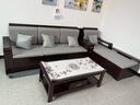 墨宸沙发 紫金檀木实木沙发新中式客厅大小户型冬夏两用转角储物家具 四人位+贵妃+茶水柜+茶几+电视柜 实拍图