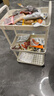 金隆兴婴儿用品小推车置物架多层浴室厨房落地蔬菜零食可移动收纳架 3层 实拍图