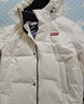 鸭鸭（YAYA）孙颖莎同款加厚羽绒服男士短款时尚商务休闲保暖防寒新款外套DY YE5B001056A-月光白色 M /170 实拍图