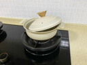 onlycook家用双耳汤锅桌上锅电磁炉可用煲汤专用炖锅小火锅火锅锅 奶白上桌锅约1300ml 18cm 实拍图