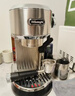 德龙（Delonghi）咖啡机 半自动咖啡机 小型家用意式泵压式 手动自动双奶泡一体系统 奶泡可调EC950.M 银色新年礼物 实拍图