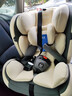 Heekin德国 儿童安全座椅汽车用0-4-12岁婴儿宝宝360度旋转ISOFIX硬接口 尊享灰(遮阳棚+上拉带+侧保护) 实拍图
