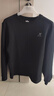 特步（XTEP） 卫衣男装套头t恤衫春季休闲运动服饰男士保暖打底宽松大码跑步服 力荐-标准黑 -logo基础圆领不加绒 XL /180 -现货速发 实拍图
