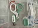 日康（rikang） 婴儿护理五件套宝宝剪刀 指甲钳 耳勺 夹子 锉 RK-X4028  浅草绿 实拍图