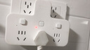 公牛（BULL）转换插头/品字形一转三插座/无线转换插座/电源转换器 适用卧室、厨房 3位分控开关插座  实拍图