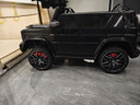 福儿宝奔驰授权大G儿童电动车玩具车可坐人四轮带遥控越野小孩宝宝送礼 四驱黑+减震器+后备箱+高低门+皮座+防爆软胎 实拍图