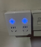 国际电工（FDD）86型插座转换器一转四多功能无线插座家用多插位分控扩容转换插头 【无线插座】分控一转四插座 白色 实拍图