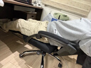 黑白调P4 Pro人体工学电脑椅子办公椅可躺午休椅电竞椅久坐舒适老板椅 耀黑(2D腰托+155°带脚托可躺） 实拍图