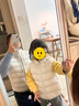 优衣库童装男女童PUFFTECH空气棉服可机洗背心新年红马甲478124 01 乳白色 110 实拍图