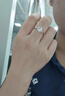 周百福 D级莫桑石求婚戒指女情侣告白钻戒尾戒生日新年礼物送女生 实拍图