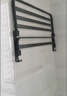 【京喜甄选】免打孔毛巾架卫生间碳钢浴巾架洗澡间浴室架置物架 双折叠带钩浴巾架六件套A 实拍图