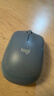 罗技（Logitech）M221 轻音鼠标 无线鼠标 办公鼠标 对称鼠标 带无线微型接收器 雾霭蓝 实拍图