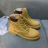 H8马丁靴男2025新款情侣女真皮户外登山鞋高帮工装鞋子英伦风大黄靴 K-大黄靴【二层牛皮】 42 男码 实拍图