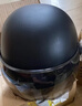 青霄 安全头盔 标准款 新国标 3C认证 抗冲击包裹式防护 电男动女四季车骑通用 黑色透明镜片 实拍图