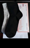 浪莎袜子女士纯棉春秋冬季抑菌棉袜女袜中筒防臭中厚黑白色商务短袜 实拍图