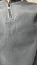 探拓（TECTOP）抓绒衣 保暖抓绒衣立领半开衫抓绒衣 033 男款灰色 L 实拍图