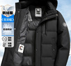 雪中飞鹅绒羽绒服男士短款脱卸帽加厚保暖休闲商务秋冬外套男装190 实拍图