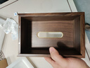 初心 胡桃木纸巾盒家用抽纸盒欧式客厅高级感简约纸抽盒实木质收纳盒 胡桃木轻奢纸巾盒(精巧款) 实拍图