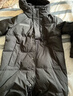 雪中飞秋冬新款时尚休闲舒适廓形男士“H”版型印花立领连帽羽绒服男 黑色|8056 M /170/92A 实拍图