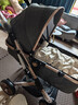 ANGI BABY婴儿推车可坐可躺婴儿车轻便折叠新生儿减震高景观双向儿童手推车 轻奢儒雅灰【一键收车+四轮EVA】 实拍图