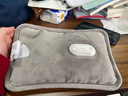 彩虹热水袋暖手宝充电暖宝宝暖水袋注水暖手袋热敷暖肚子暖脚 灰色 实拍图