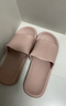 京东京造【抗菌皮纹拖】eva软弹拖鞋居家室内防臭浴室凉拖女士粉色39-40 实拍图