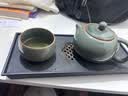 瓷牌茗茶具（cipaiming teaset） 茶具套装小套功夫茶壶便携一壶四杯家用会客泡茶器小茶台 秘色《棕把西施壶》四罗汉磁盘 实拍图