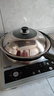 荣事达（Royalstar）章丘手工锻打铁锅圆底老式炒锅无涂层不粘炒菜锅燃气灶带盖34cm 实拍图