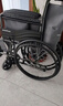 鱼跃(yuwell)轮椅车H051折叠老人轻便旅行手推车钢管免充气胎代步车 实拍图
