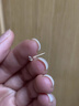 QMXD纯999足银耳钉女2025年新款养耳洞耳环睡觉免摘耳骨钉耳棒防堵针 s999足银耳钉 一对 实拍图