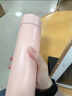 炊大皇保温杯 316L医用级不锈钢茶水分离商务便携智能保温杯 粉色 490ml 实拍图