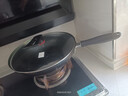 苏泊尔（SUPOR）大铁锅炒锅家用炒菜锅老式煤气燃气灶专用健康无涂层适用圆底锅具 含可立锅盖 34cm 实拍图