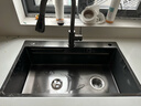 欧琳（OULIN）厨房水槽大单槽304不锈钢纳米手工水槽750*460 旗舰款9158H配L008H不锈钢抽拉龙头 实拍图