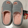 大嘴猴（paul frank）棉拖鞋女士秋冬季室内家居拖鞋毛绒保暖厚底棉鞋女款浅灰260PF607 实拍图