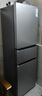 海尔（Haier）「真省电」217L三门小冰箱黑金净化一级能效风冷无霜星辉银BCD-217WGHC3E9S9国家补贴 实拍图