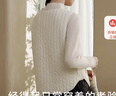金三塔保暖背心女厚款秋冬新品贴身内穿桑蚕丝填充舒适亲肤外穿马甲 珍珠白 2XL 晒单实拍图