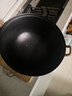 夏老大龟纹铸铁锅双耳炒锅无涂层物理不易粘炖锅家用老式圆底炒菜锅34cm 实拍图