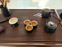 豪峰2026新款整块木茶盘一体烧水壶家用黑陶整套茶具套装新年伴手礼物 实拍图