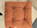 富居立体加厚坐垫 8cm增高椅垫不起球榻榻米飘窗垫子 40*40cm橘调 实拍图