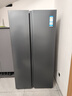 海尔冰箱616/620升双开门对开门大容量家用一级能效双变频风冷无霜省电节能 616升烟青色+黑金净化+精细分区 实拍图