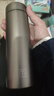 宅轻松钛杯覆钛保温杯茶水分离商务高档水杯男女士礼品杯子 太空灰500ml 实拍图