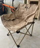 牧高笛（MOBIGARDEN）高背月亮椅可调节 户外露营野餐钓鱼折叠椅 NX25665002 细沙黄 实拍图