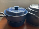 摩飞电器（Morphyrichards） 多功能锅电火锅家用分体式鸳鸯火锅电炒锅烧烤肉蒸煮炒煎电煮锅MR9087 3L 轻奢蓝【标配】涂层升级 实拍图